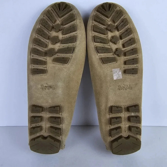 Coach Amber Camel Suede Loafers Size 8.5 Slip Ons - Picture 9 of 10